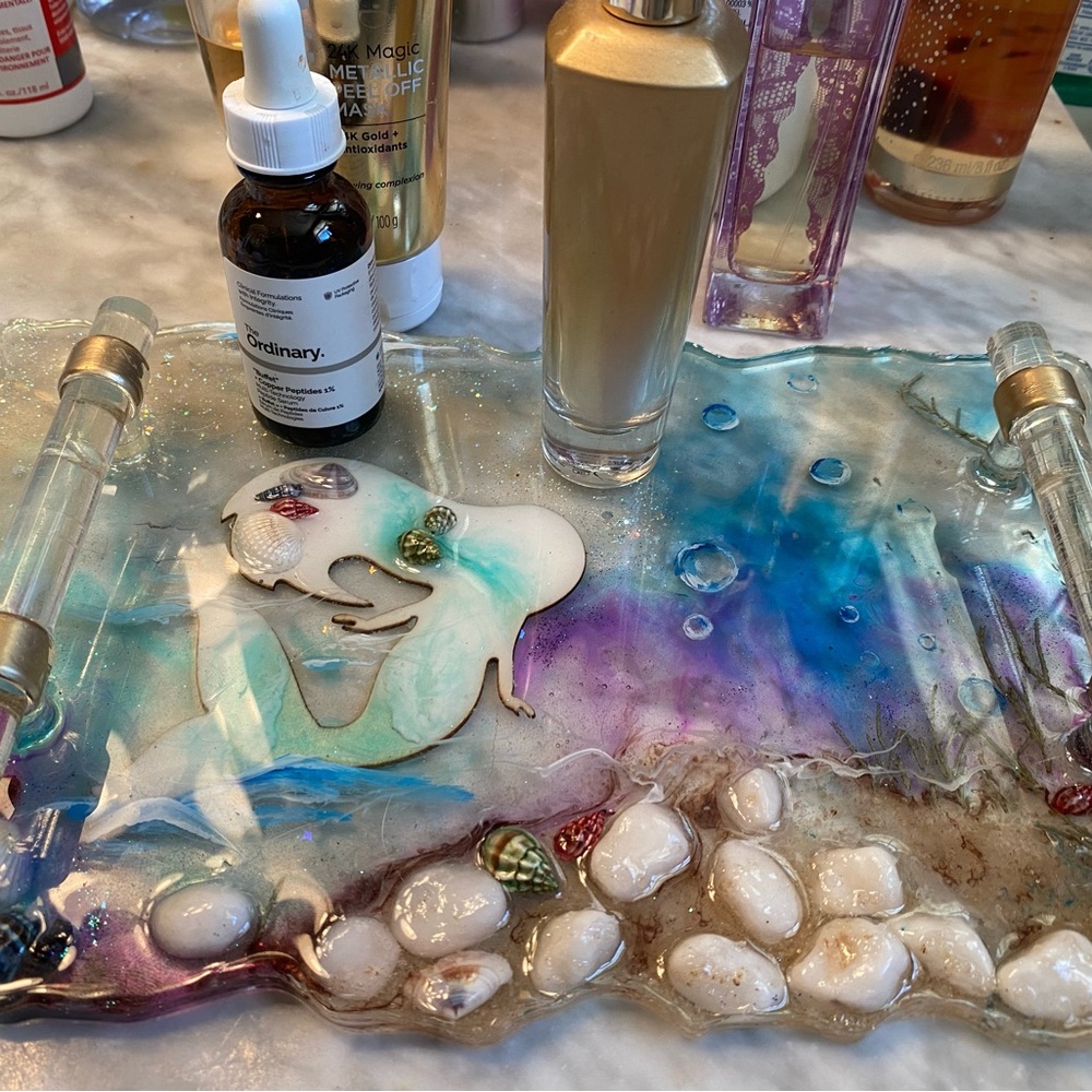 Mermaid Themed Tray / Vanity Tray